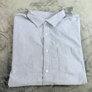 Old Navy Everyday Shirt Mens Sz XL Regular Fit Built-In Flex Blue Long Sleeve